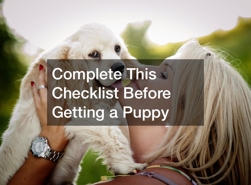 Complete This Checklist Before Getting a Puppy